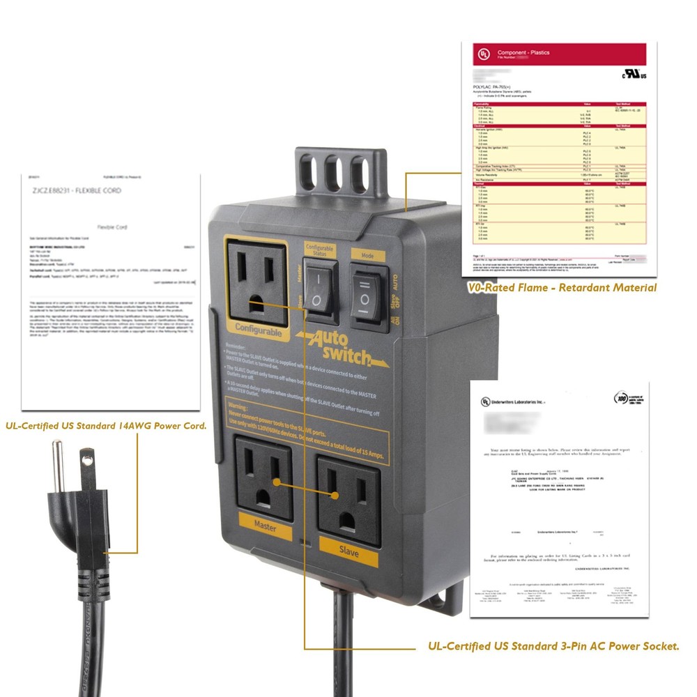 O'SKOOL Configurable Automatic Vacuum Switch for Power Tools with Dual Tool...