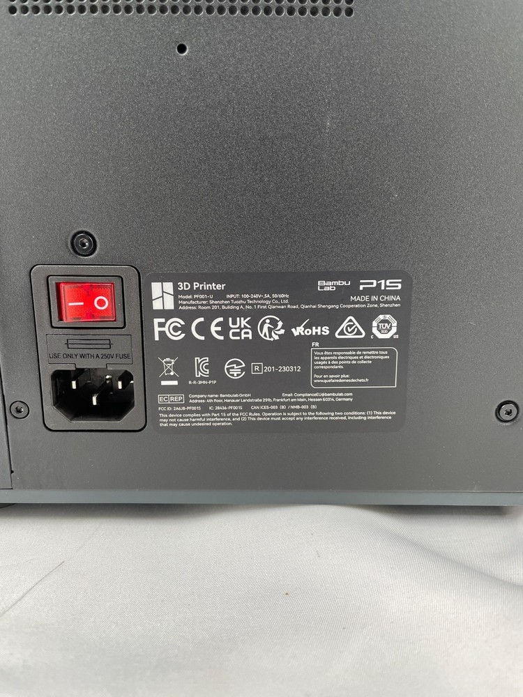 Bambu Lab P1S Combo 3D Printer With AMS Multi Spool Storage and Filament Buffer