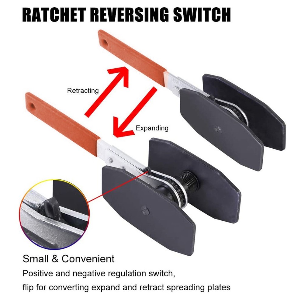 Ratchet Rewind Spreader Piston Retracting Brake Caliper Press Wind Back Tool US