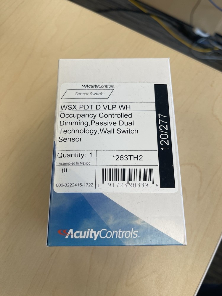 Acuity Controls WSX PDT D VLP WH Wall Switch Sensor Occupancy Dimming White