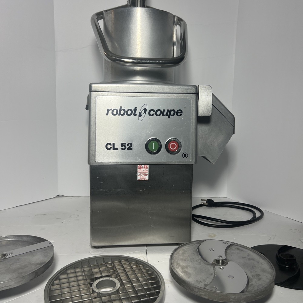 Robot Coupe CL 52 E Series E Continuous Feed Vegetable / Food Processor W/ Discs