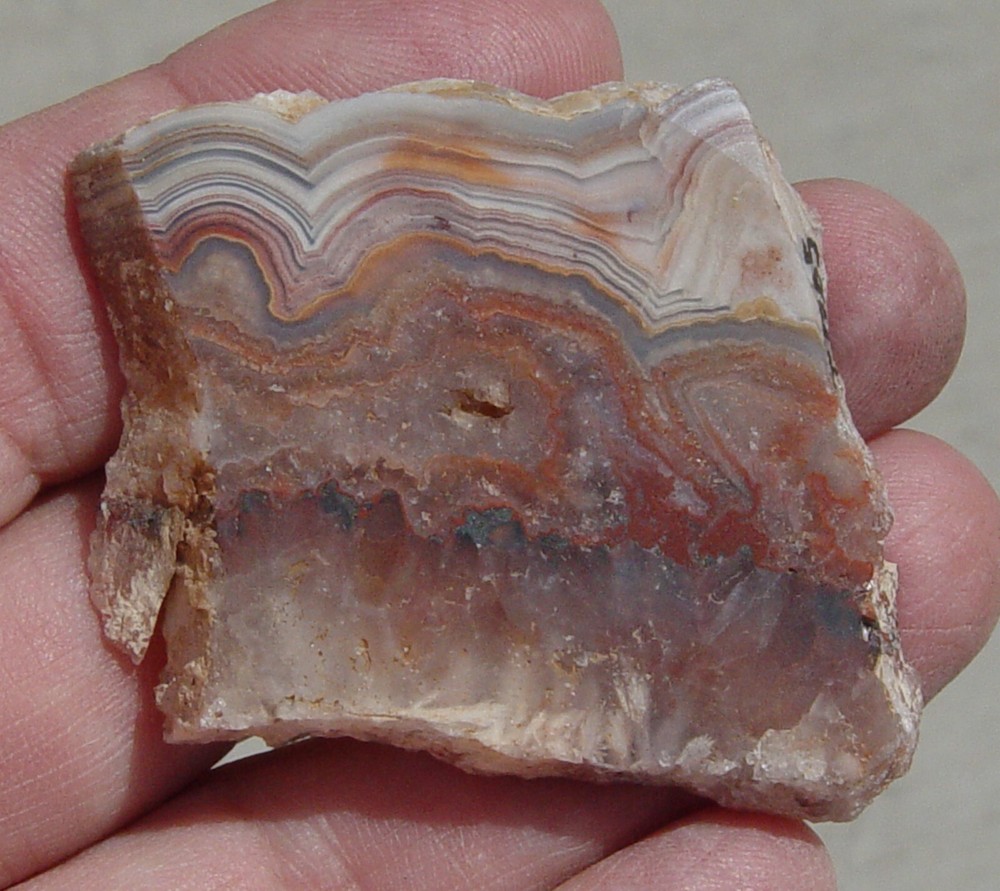 Laguna Lace Agate Lapidary Slab T1205