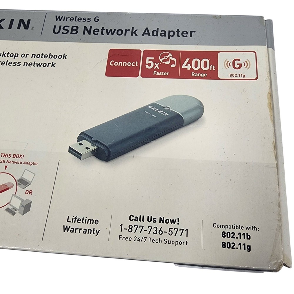 Belkin Wireless G USB Network Adapter Computer 80211b 80211g