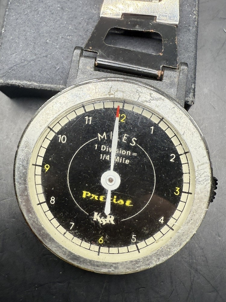Vintage K&R Precise Pedometer with Clip Untested