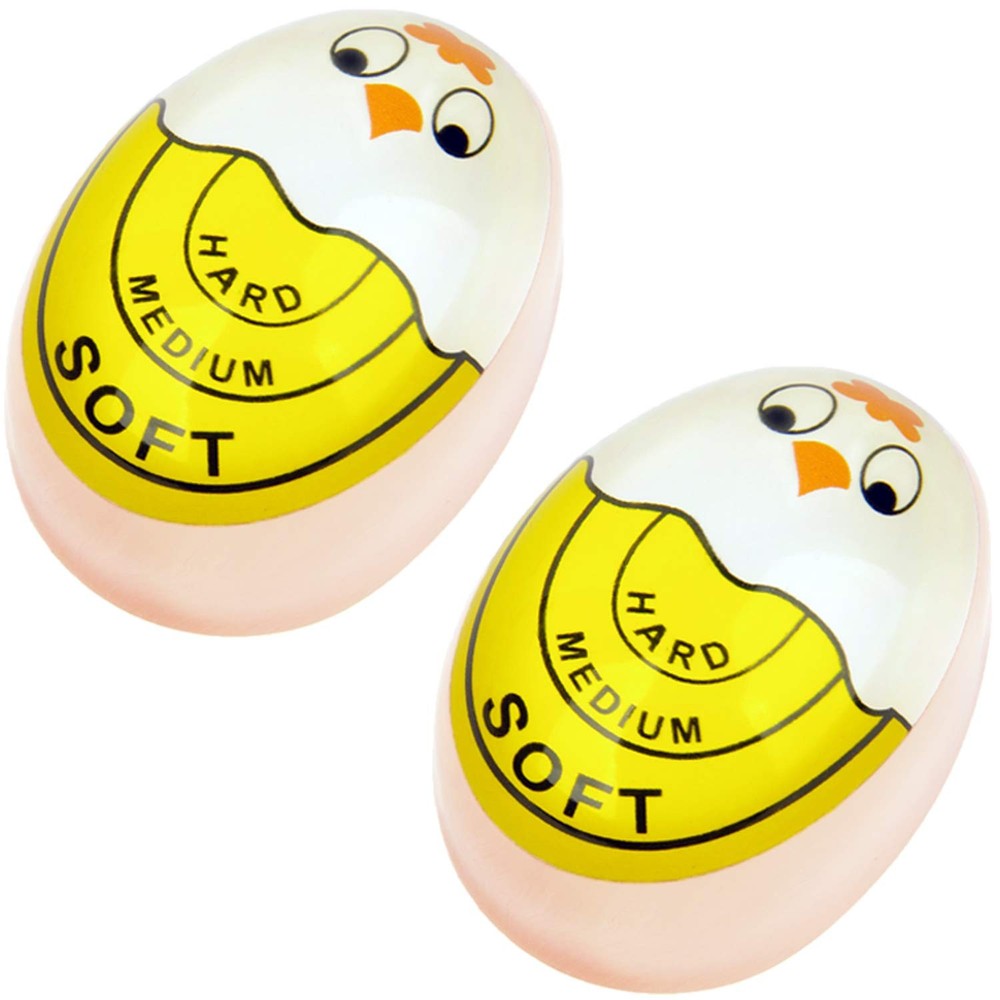 2 Pack Color Changing Egg Timers for Soft and Hard Boiled Eggs