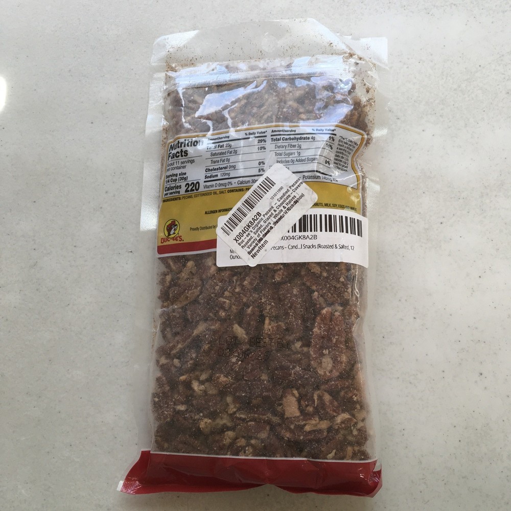 Bucees Roasted & Salted Pecans 12oz