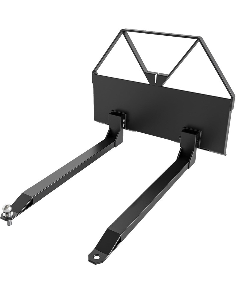 46" 2600LBS Skid Steer Pallet Fork Quick Attach for Tractor Loader Pallet Forks