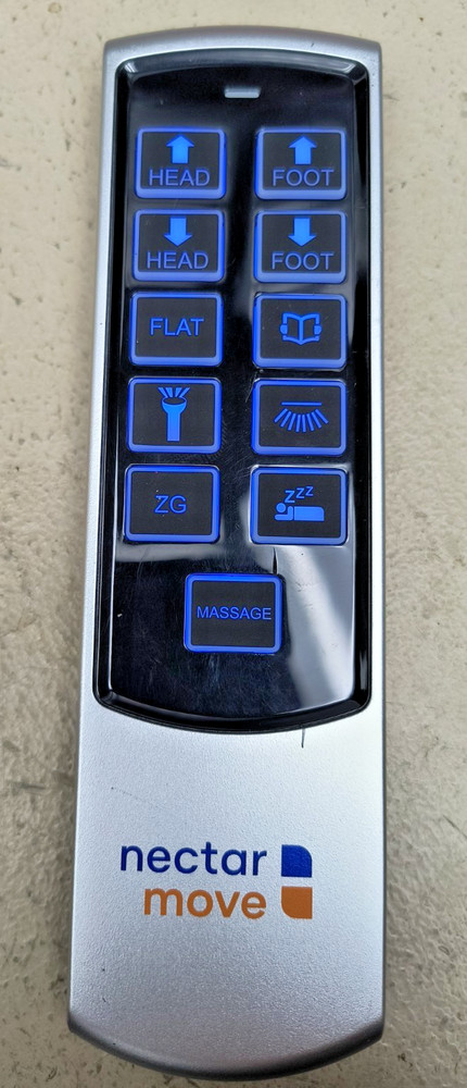 OEM Nectar Move  Adjustable Bed RF-Topline RF334-11 Remote Good Shape Works