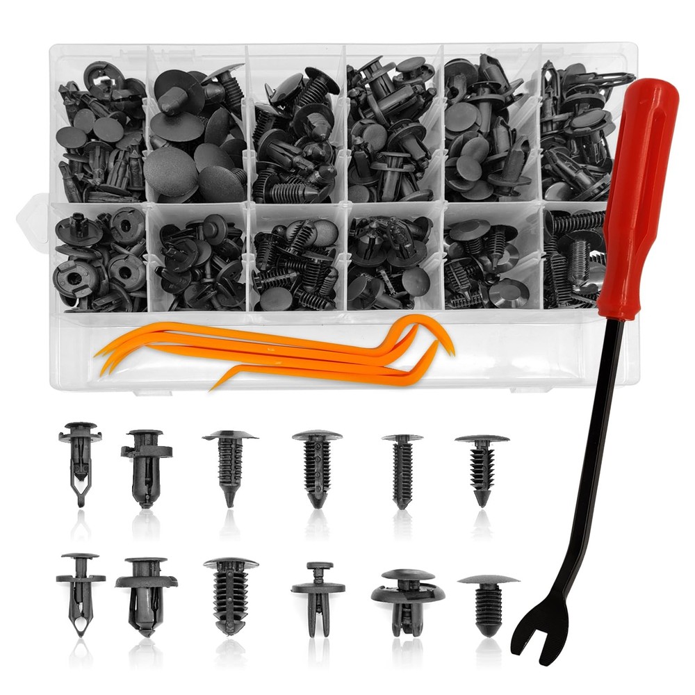240pcs Car Plastic Push Pin Rivet Fasteners, Retainer Clips Plastic...