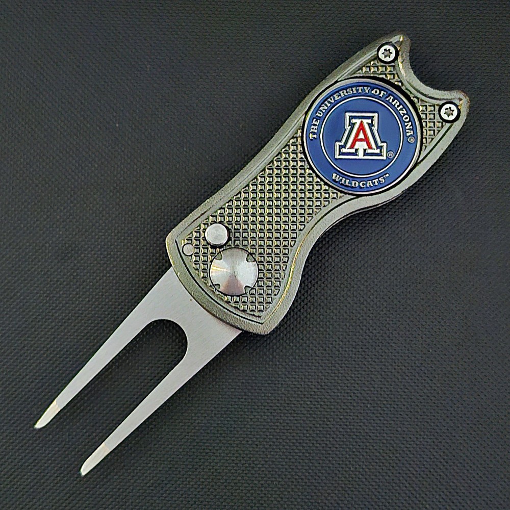 Arizona Wildcats Switchblade Divot Tool 2-Sided Golf Ball Marker