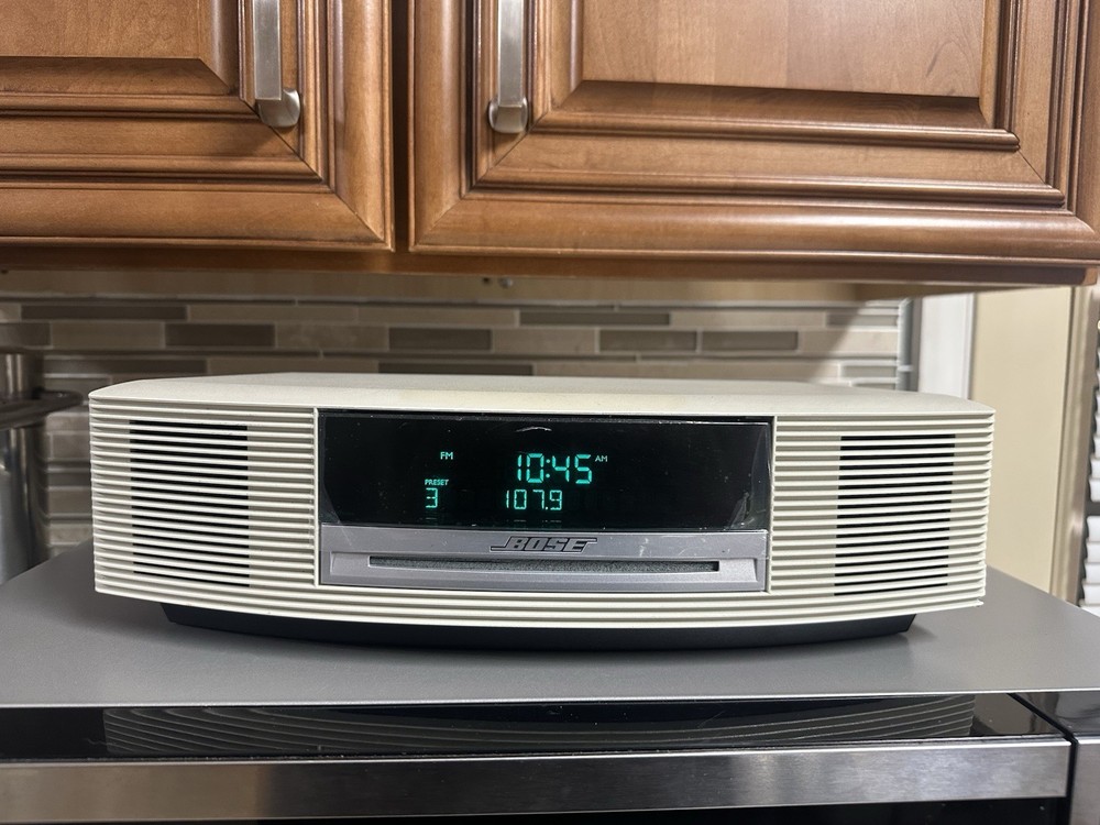 Bose Wave Music System III AM/FM CD Player White Tested READ DESCRIPTION