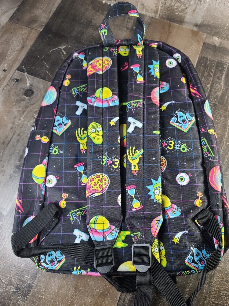 LOUNGEFLY Rick & Morty - Galaxy All Over Print Backpack NWT