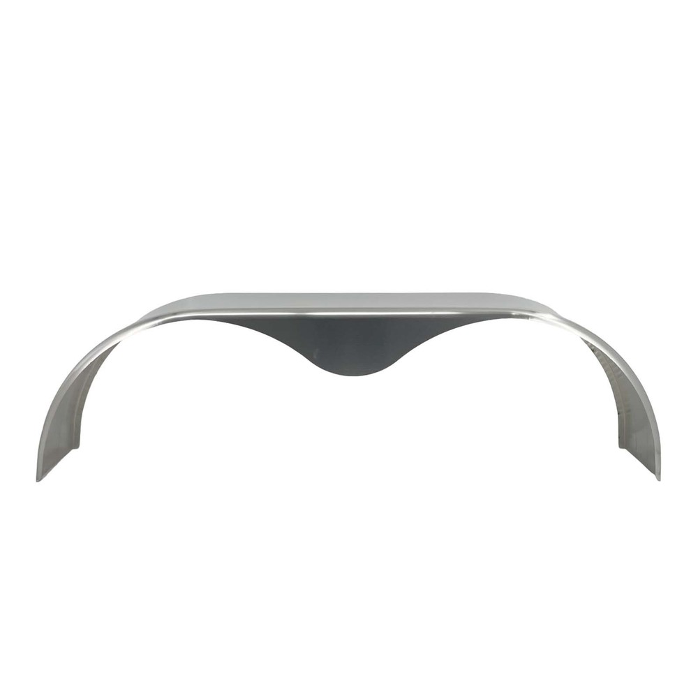 (Qty 2) Tandem Axle Smooth Aluminum Trailer Fender Teardrop 10" x 66" x 18"