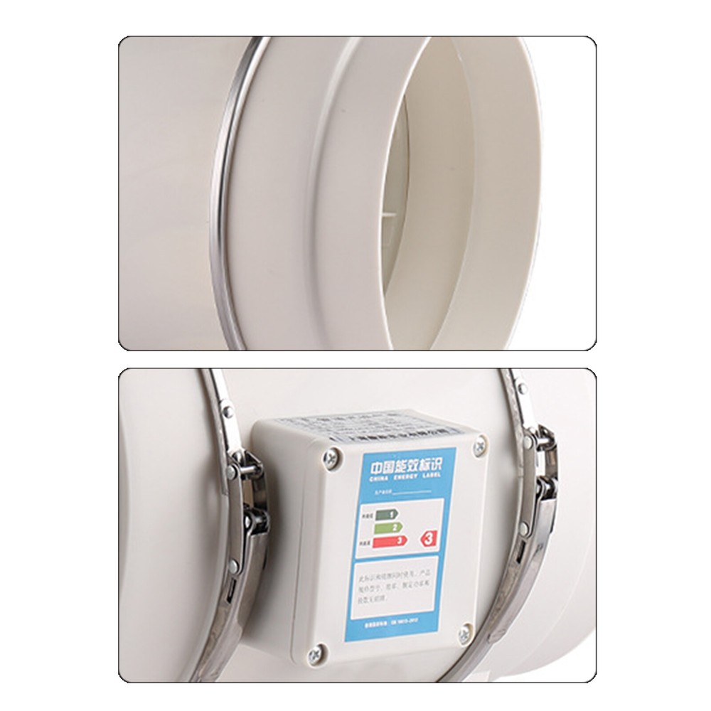 6''High Efficiency Inline Duct Fan for Mixed Flow Ventilation Exhaust System 11V