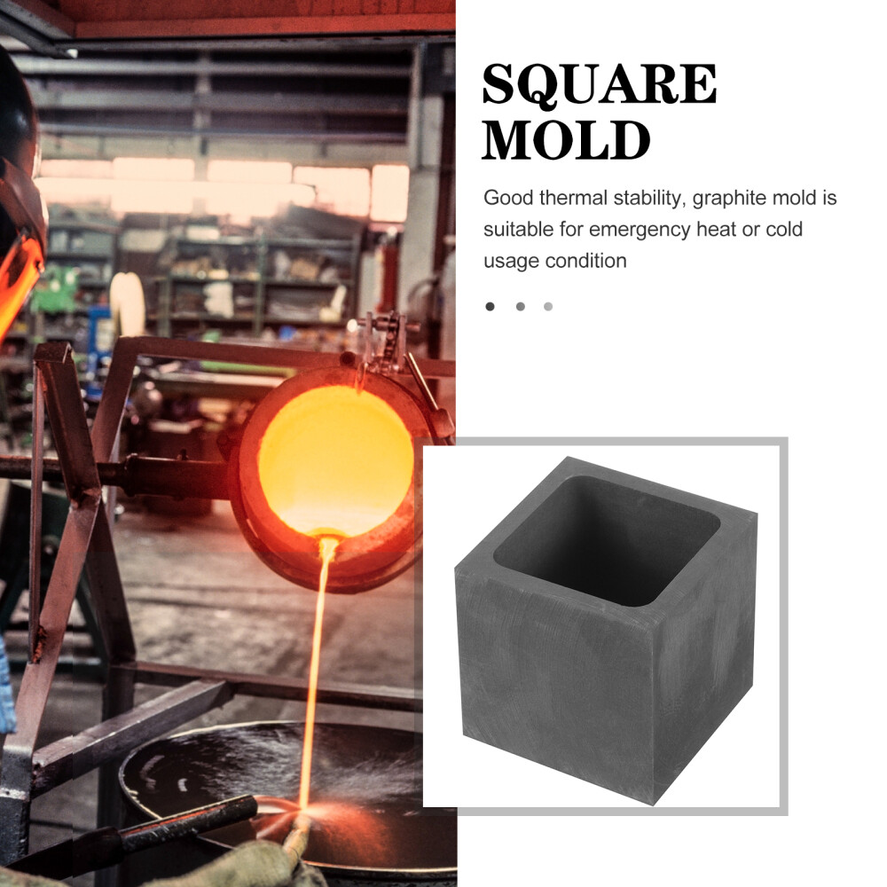 Graphite Square Mold Gold Silvers Ingot Metal Molds Casting