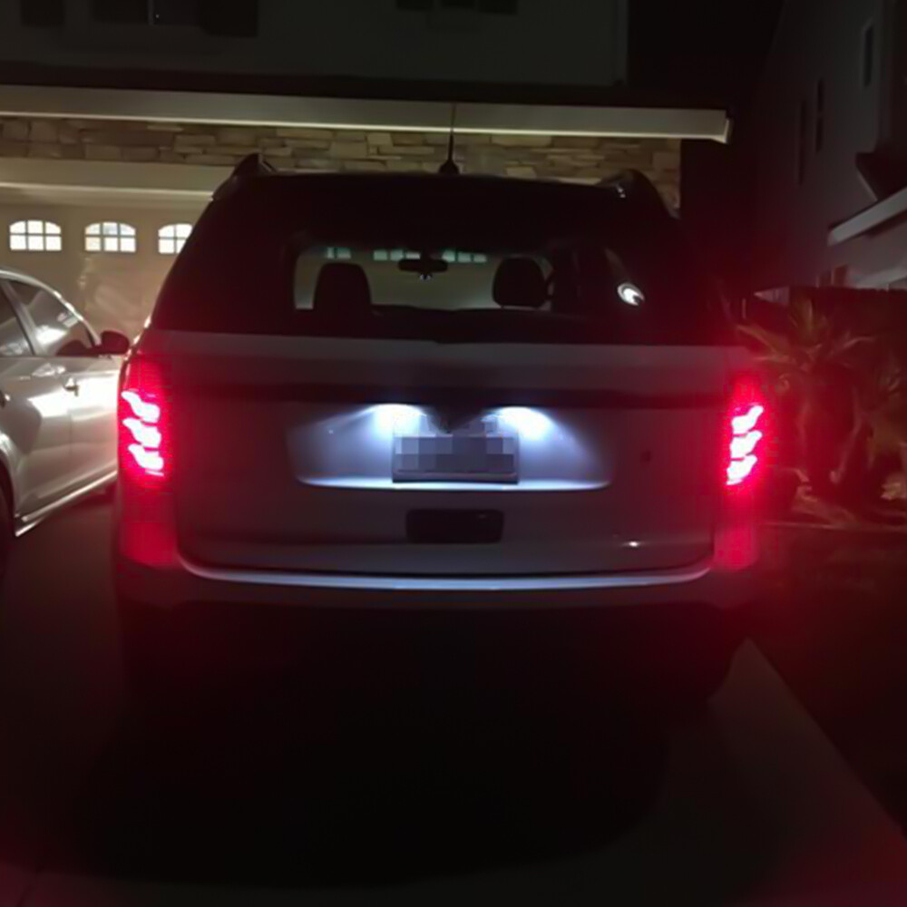 Pair LED License Plate Light Rear Tag Lamp Assembly for 2011-2019 Ford Explorer