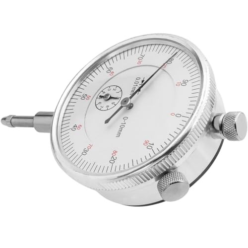 Mechanical Dial Indicator Gauge 0-10mm, High-Precision 0.01mm Resolution,