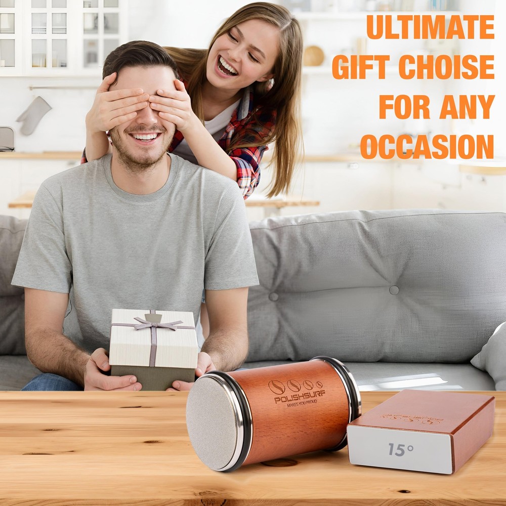 Rolling Sharpener Kit for Kitchen – Chef Sharpening Tool with 15° & 20° Magne...