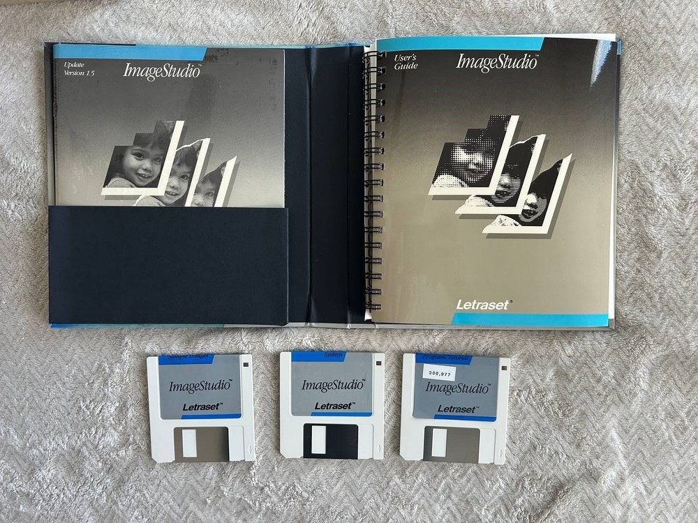ImageStudio Letraset. Vintage software for Apple Macintosh