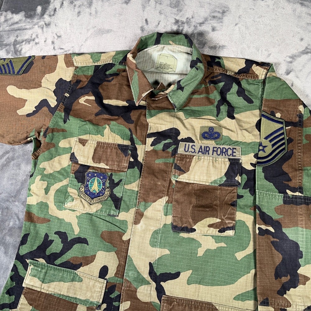 Vintage U.S. Air Force Woodland BDU Medium Long Hot Weather Space Command 90s