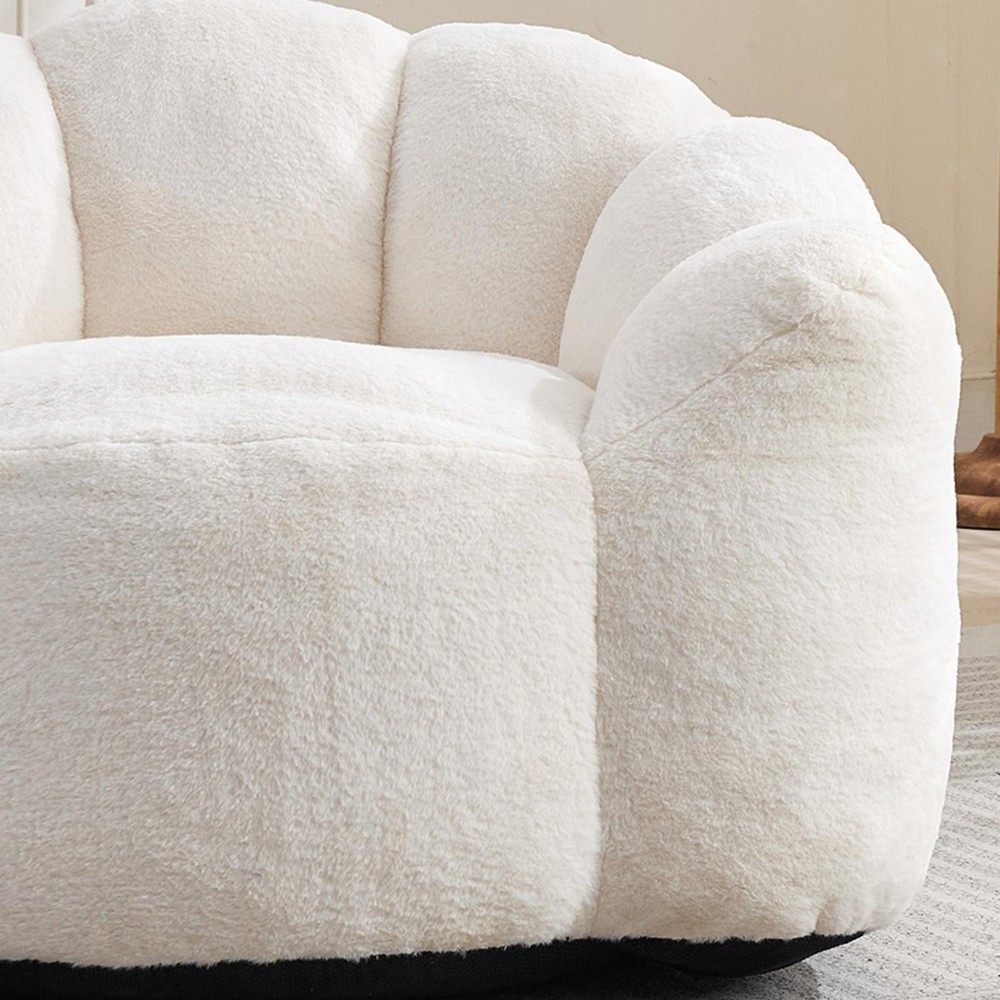 Lotus type compression sofa Adult bean bag sofa with pull ring can be easily