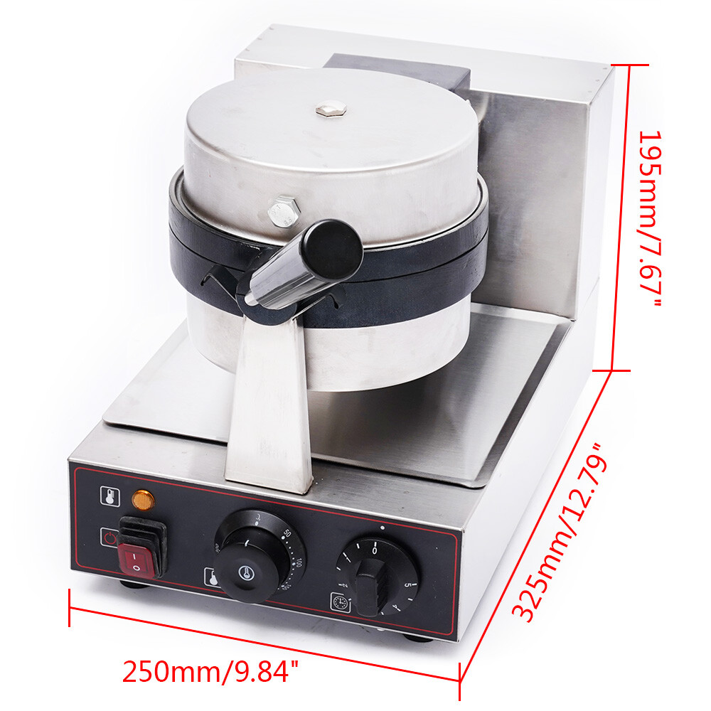1KW Electric Burger Waffle Maker Nonstick Hamburger Panini Press Baking Machine