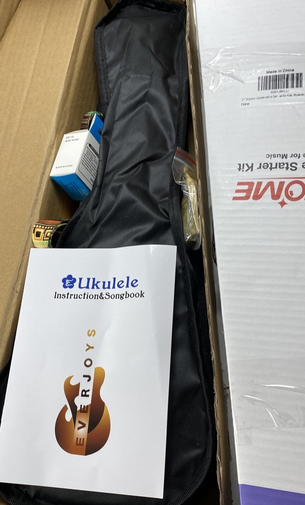 Everjoys Soprano Rainbow Ukulele Beginner Pack (EVUK)