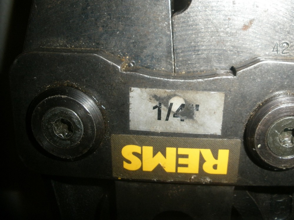 REMS 1/4" CRIMPING JAW