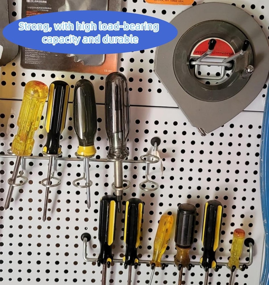 50PCS Pegboard Hook Locks, for Stopping Hooks from Falling 9mm, Black(50PCS)