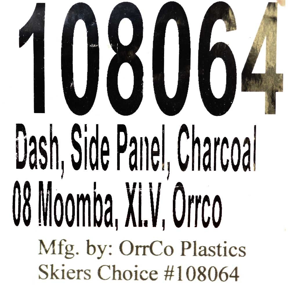 Moomba Boat Side Dash Panel 108064 | Mobius XLV Charcoal 2008
