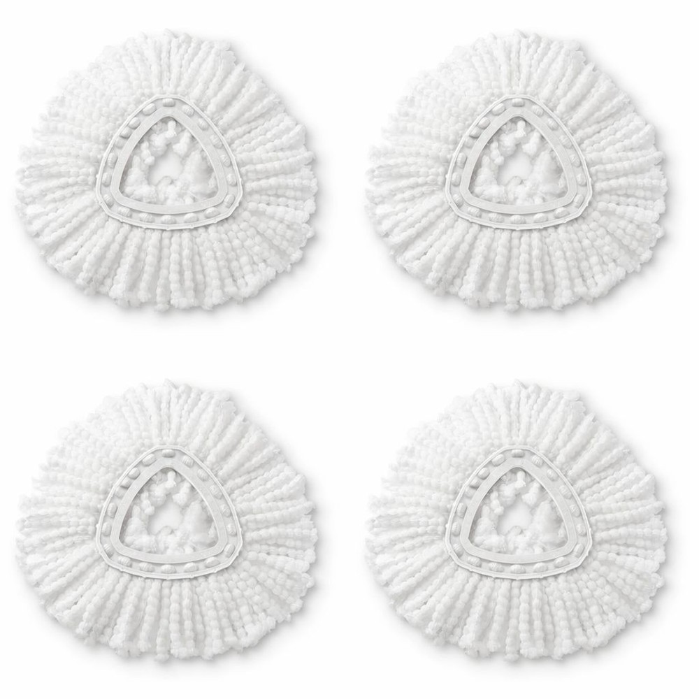 O-Cedar EasyWring Microfiber Mop Refill –Orignal White, 4 Pack