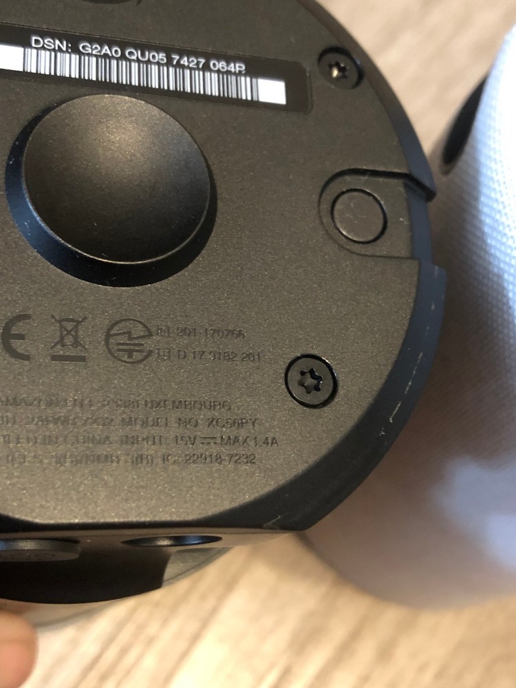 Amazon Echo 1st Gen Smart Speaker XC56PY Tested - Grayish White