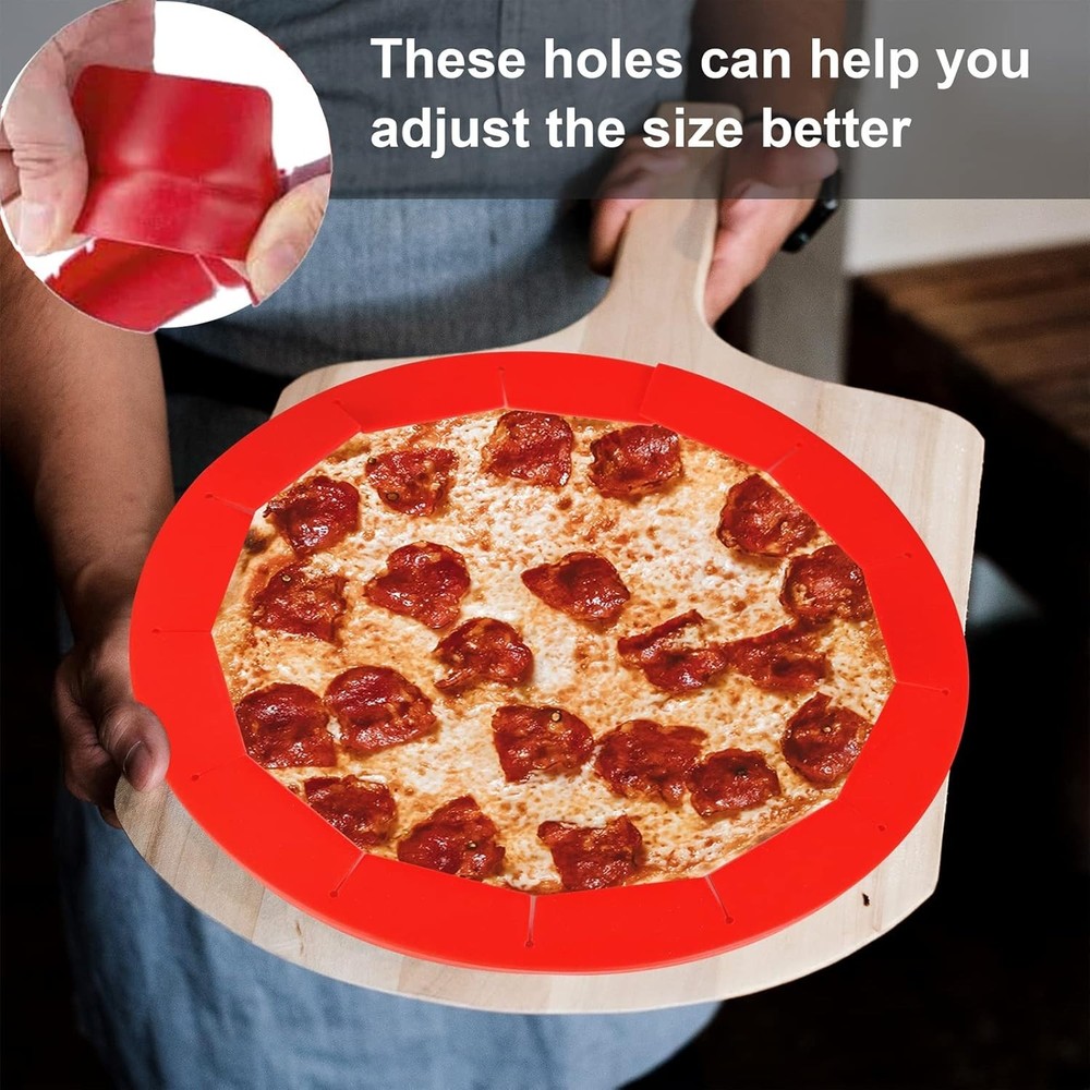 2 Pack Adjustable Silicone Pie Crust Shield Pie Bpa-Free Protectors Adjustable B