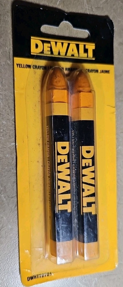 Dewalt DWH72721 Yellow Lumber Marking Crayon 2 Pack