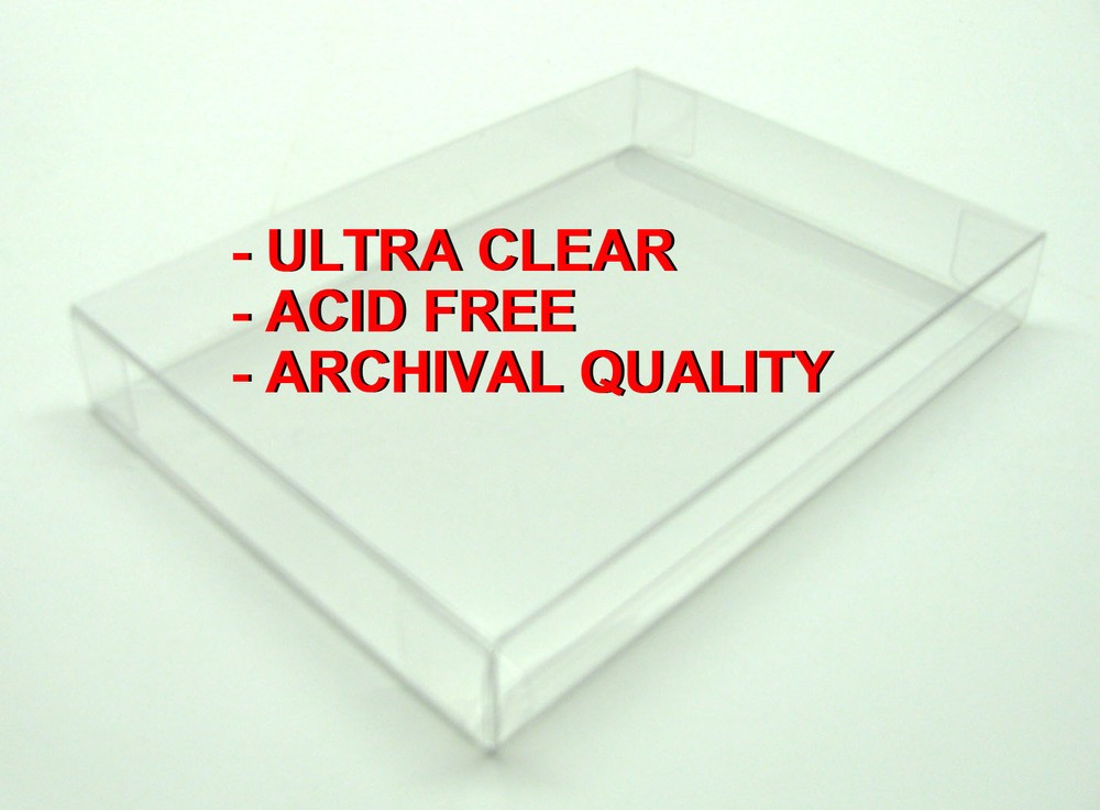 5x DVD FULLSLIP LARGE (SIZE DV5) -CLEAR PLASTIC PROTECTIVE BOX PROTECTOR SLEEVE