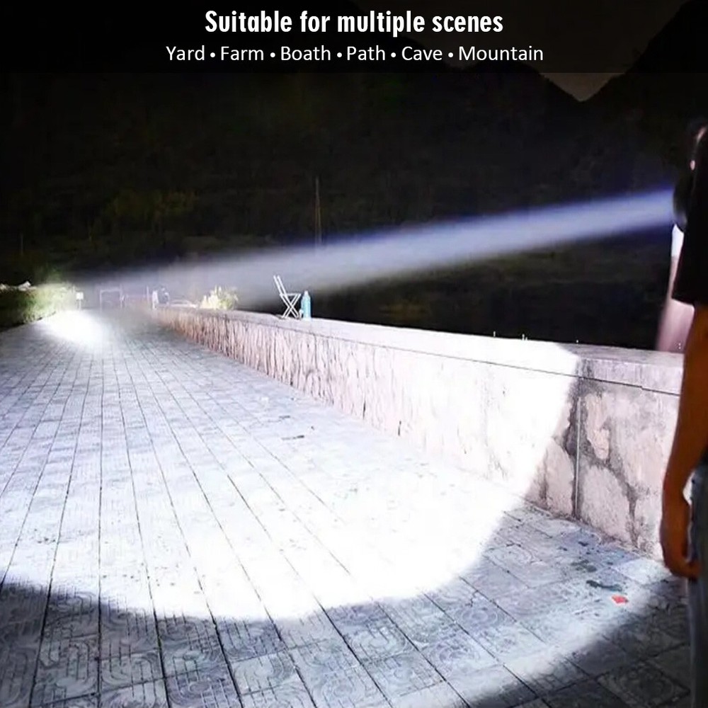 Odear Super Bright Torch Flashlight Searchlight Handheld LED Spotlight Camping