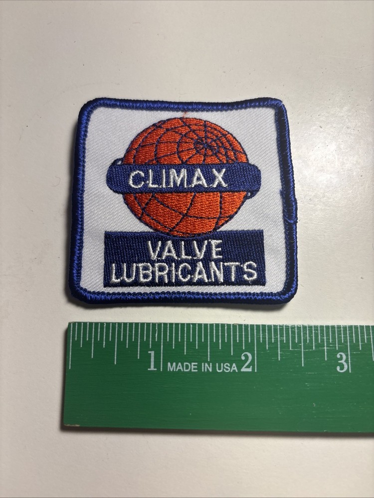 Climax Valve Lubricants Embroidered Patch