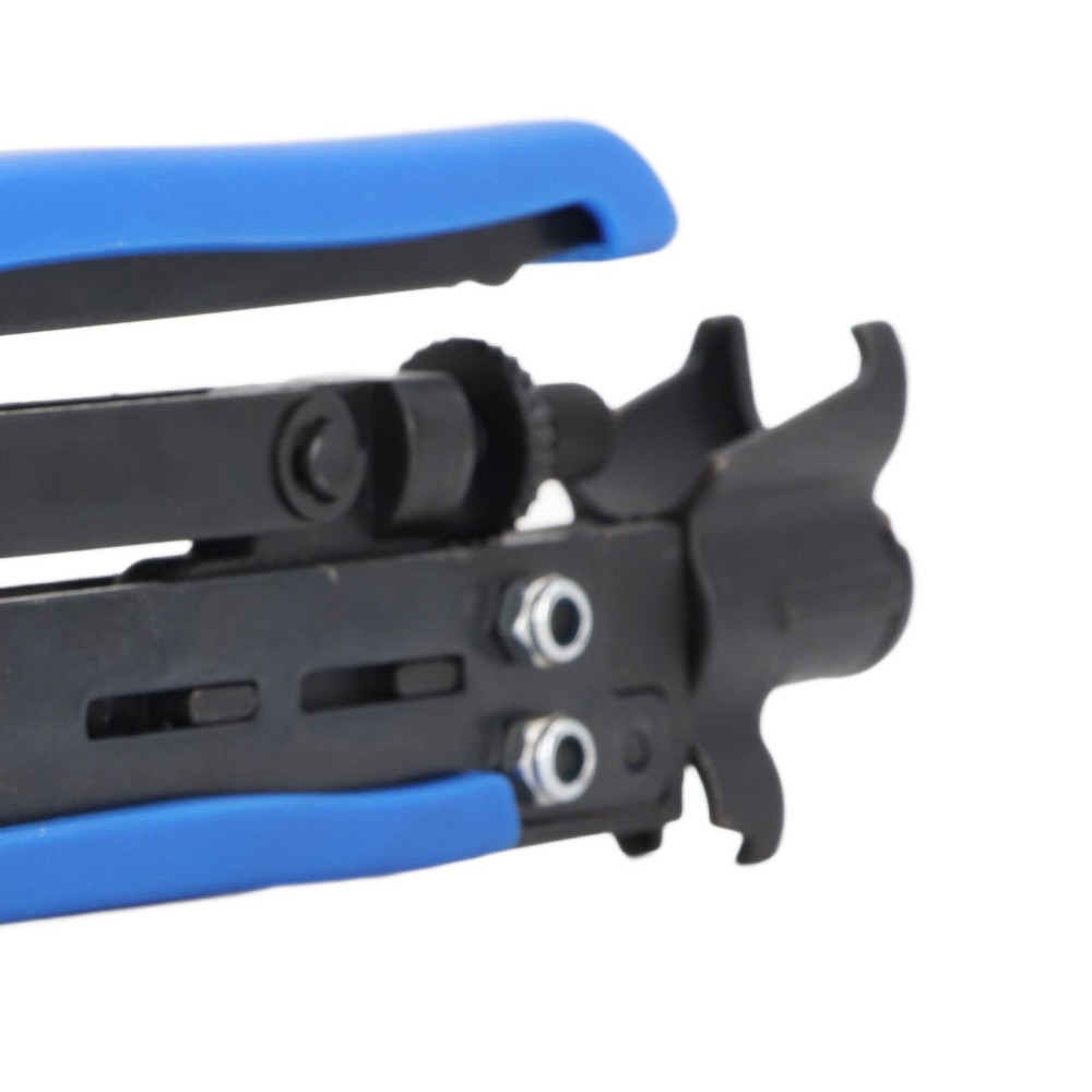 Coaxial Cable Crimping Pliers Combination Tool Adjustable Coax Stripper New