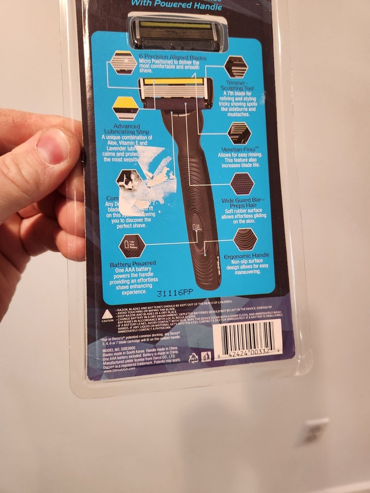 Dorco Pace 6 Power - Six Blade Razor System with Trimmer