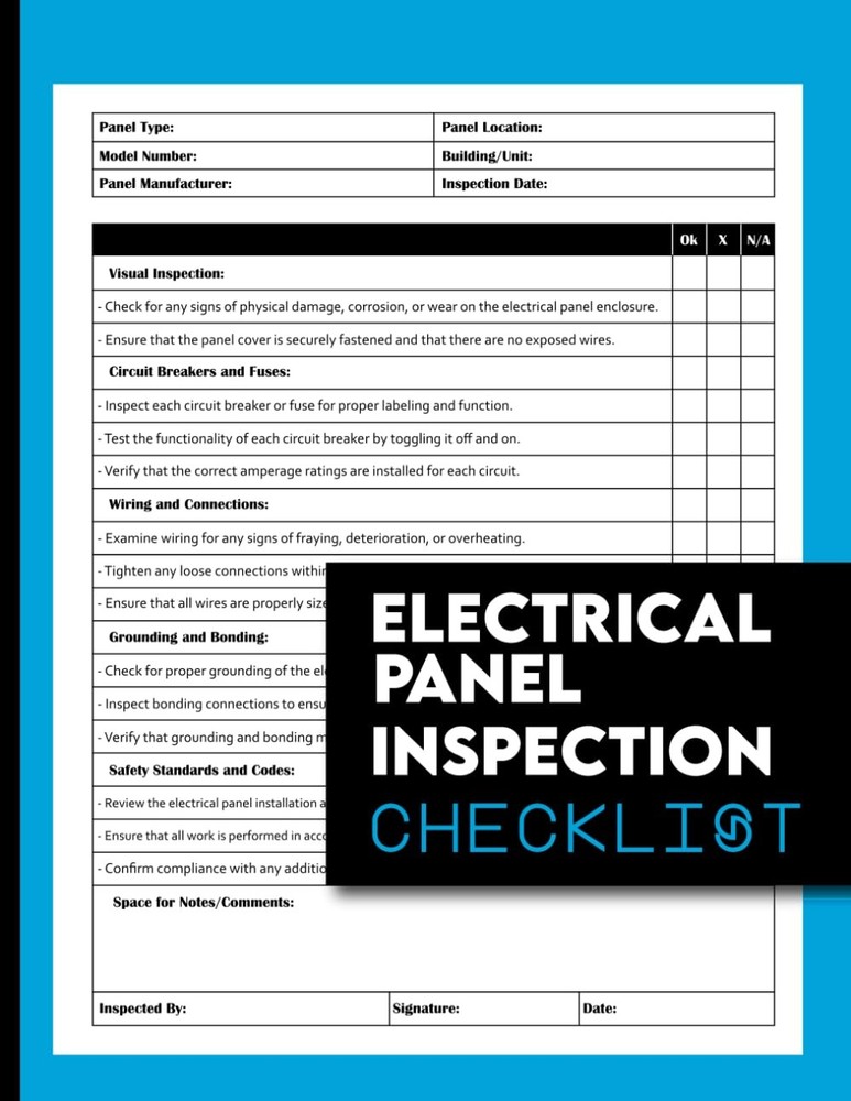 Electrical Panel Inspection Checklist: Organized Reporting for Circuit Breaker a