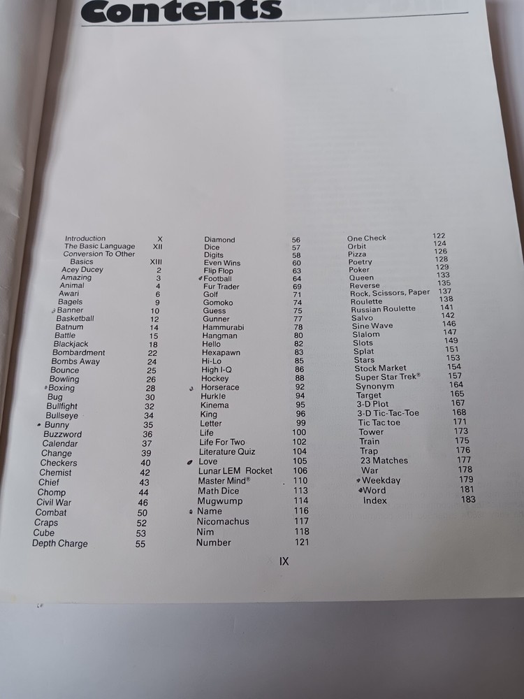 Basic Computer Games Micro Edition Creative Computing Softcover Book 101 Games