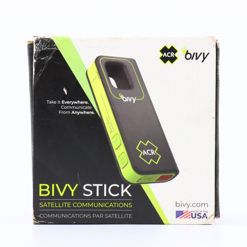 Bivy Stick Satellite Communicator - Two-Way Global SMS, GPS Tracker #4601