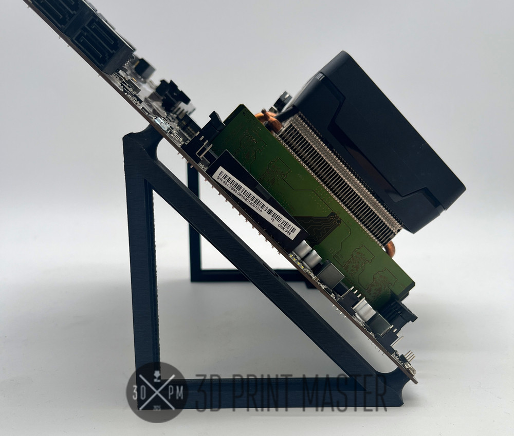 Basic Motherboard Stand for CPU Crypto Mining + Screws | 45° or 60°