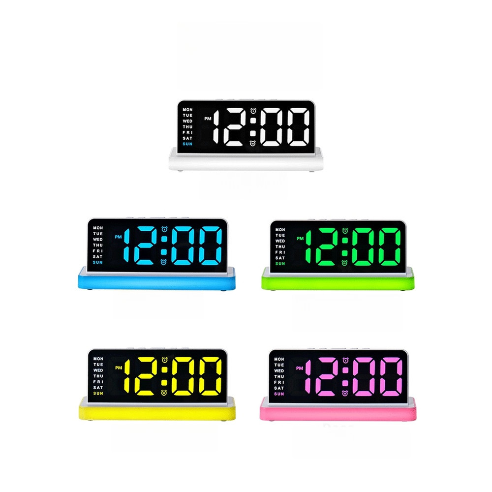 Adjustable Backlight Digital Clock with LED Display Calendar USB Powered