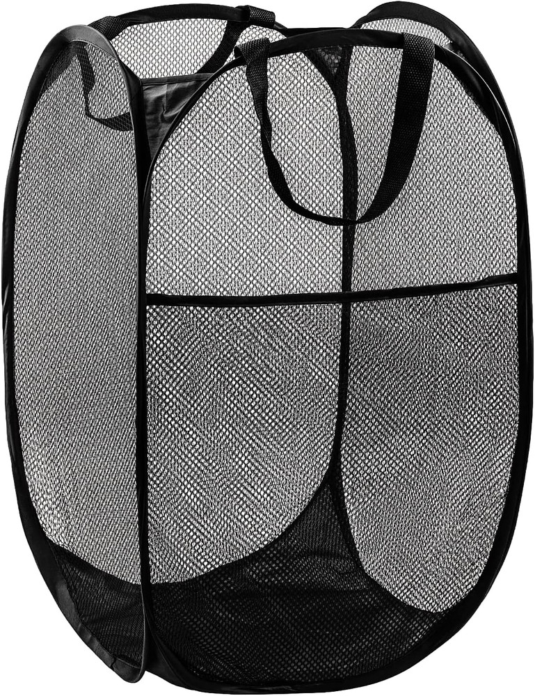 Pop Up Hamper, 1 PCS Mesh Pop Up Laundry Hamper, Foldable Mesh Laundry Basket...