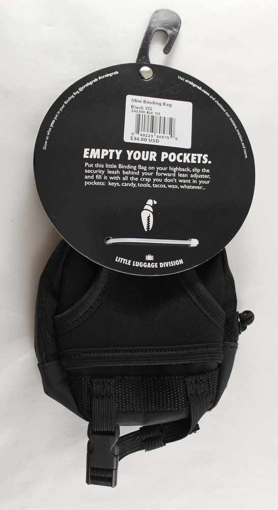 Crab Grab Mini Binding Bag Black New