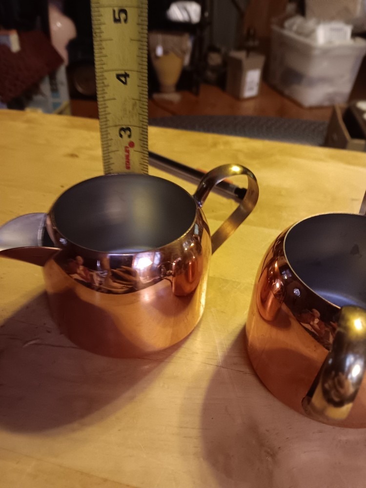 COPPERKRAFT GUILD SUGAR & CREAMER SET. 958