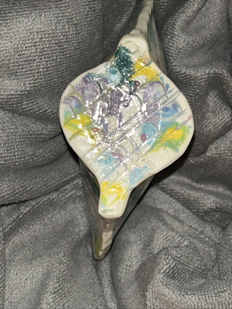 Studio Pottery Abstract Vase Ceramic Signed Lucinda