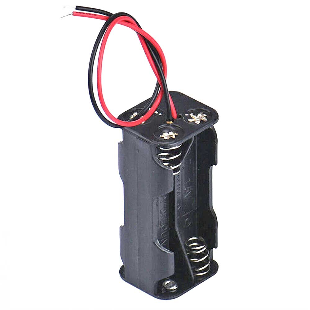 4Pcs Four/4X AAA DIY Battery Holder Case Box Base 6V/5V Volt With Bare Wire Ends
