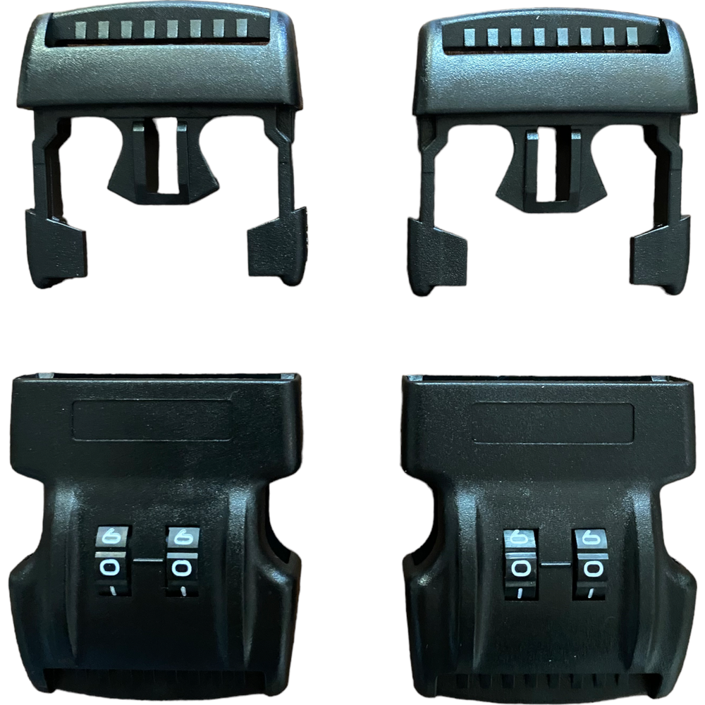 1.5" Plastic Combination Locking Side Release Buckle 2 PACK | CLSB